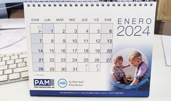 Impresión de calendarios personalizados